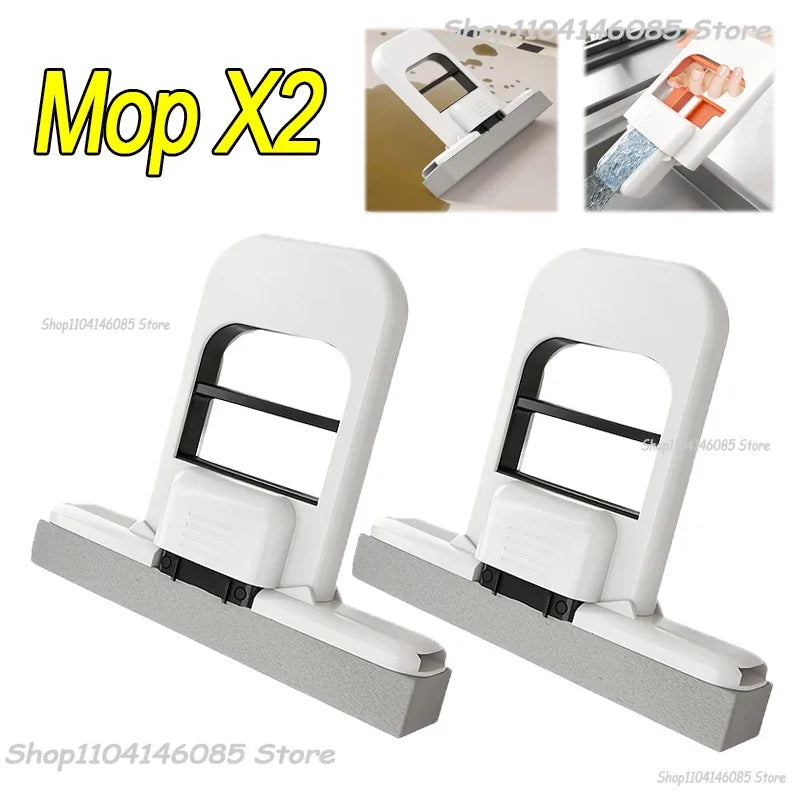 Strong Absorbent Mini Mop Dust Removal Portable Cleaning Mop with Sponge Mini Sponge Mop Wet and Dry Bathroom Desktop Glass