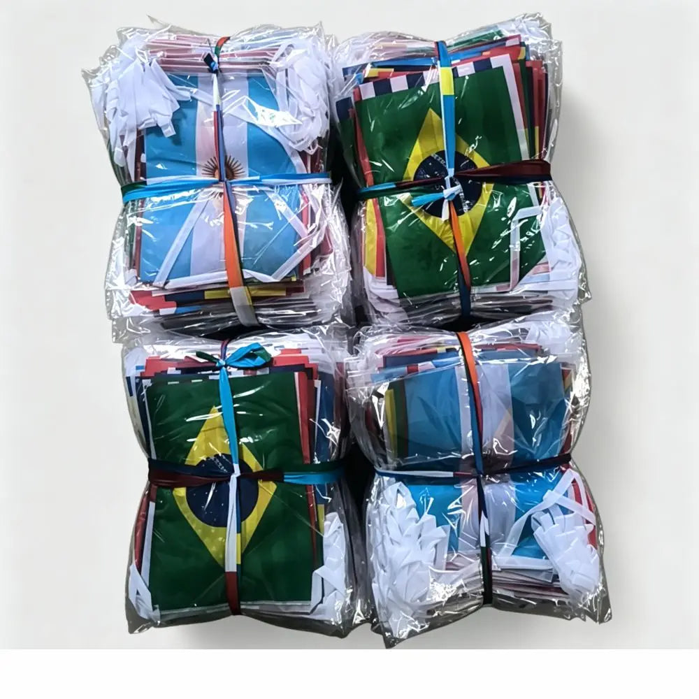 2026 Football Cup Flag 14x21cm Small World Flag Hanging Flag Bar Store Supermarket Cup banner for decoration