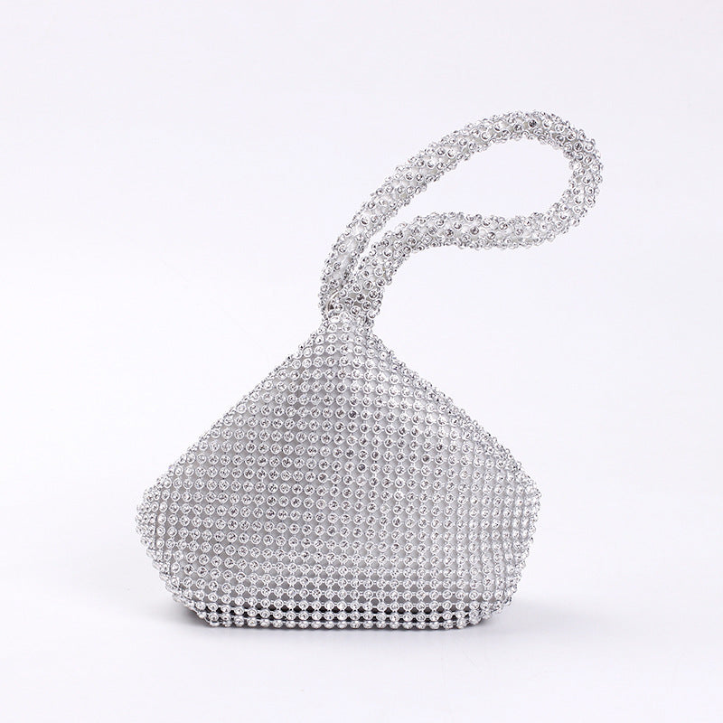 Cross-border Rhinestone Clutch Fashion Portable Cosmetic Bag Mine Bag Women's European and American Style Evening Bag Handbag