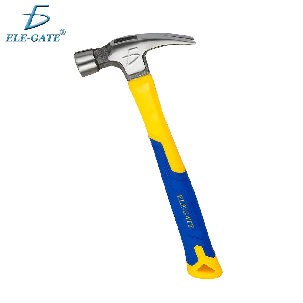 HERM Industrial Pick Hammer Model HERM.29 Magnetic Head Forged Steel Ears 2-Inch Face Fiberglass Handle Contoured Grip 38cm