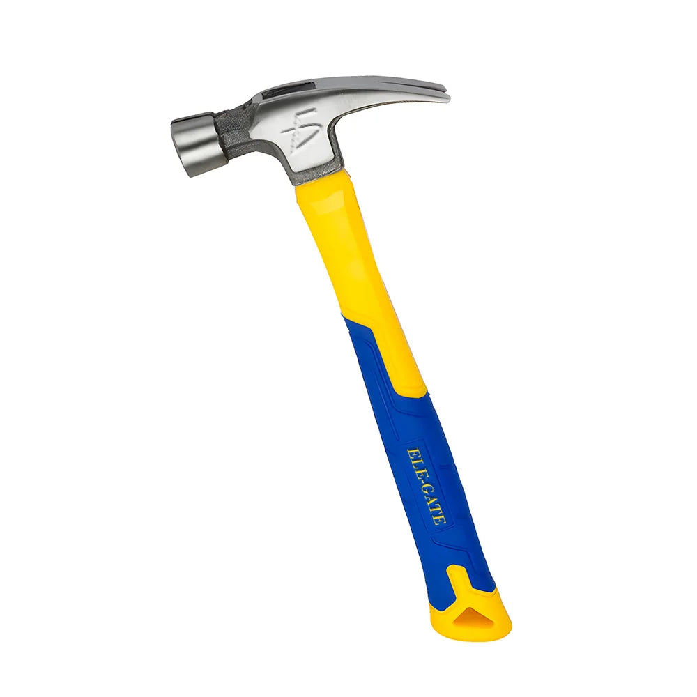 HERM Industrial Pick Hammer Model HERM.29 Magnetic Head Forged Steel Ears 2-Inch Face Fiberglass Handle Contoured Grip 38cm