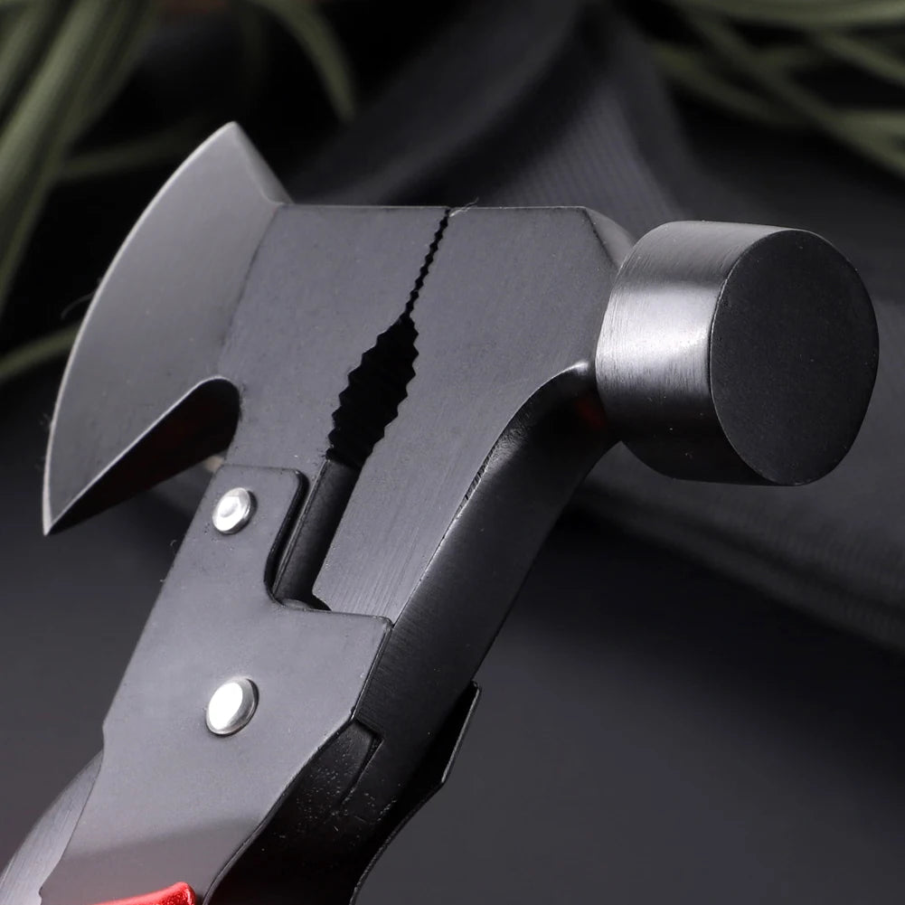 USA Stock Wholesale Portable All in One Tools Hatchet Axe Mini Safety Hammer Multitool Survival Hammer for Camping