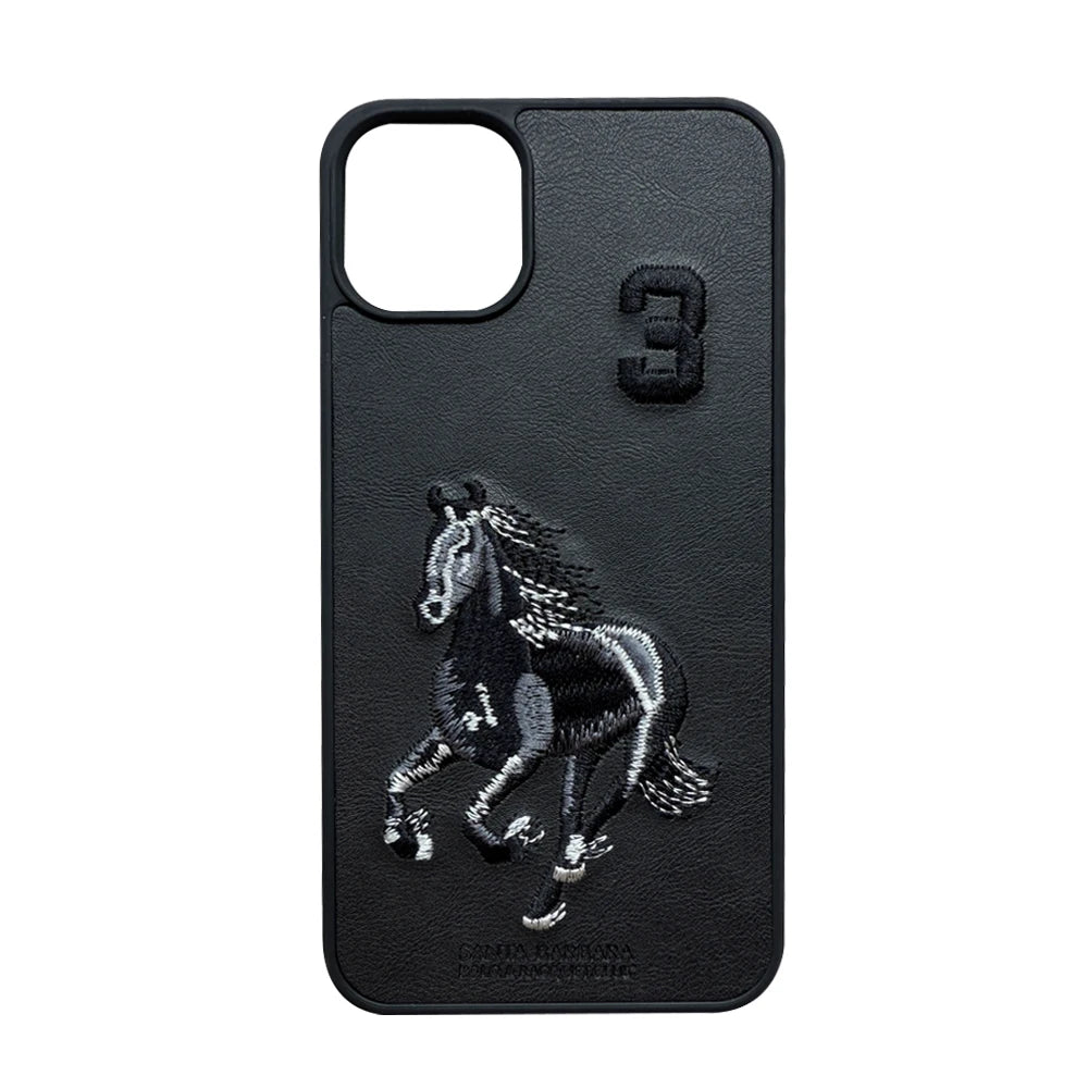 Embroidered Mobile Phone case  for iPhone 16 Pro Max Custom Pattern TPU Leather case  for iPhone 15 Plus 14 13 12 11 Pro Max