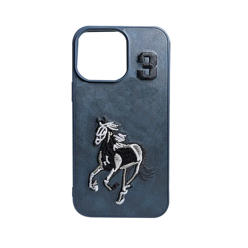 Embroidered Mobile Phone case  for iPhone 16 Pro Max Custom Pattern TPU Leather case  for iPhone 15 Plus 14 13 12 11 Pro Max
