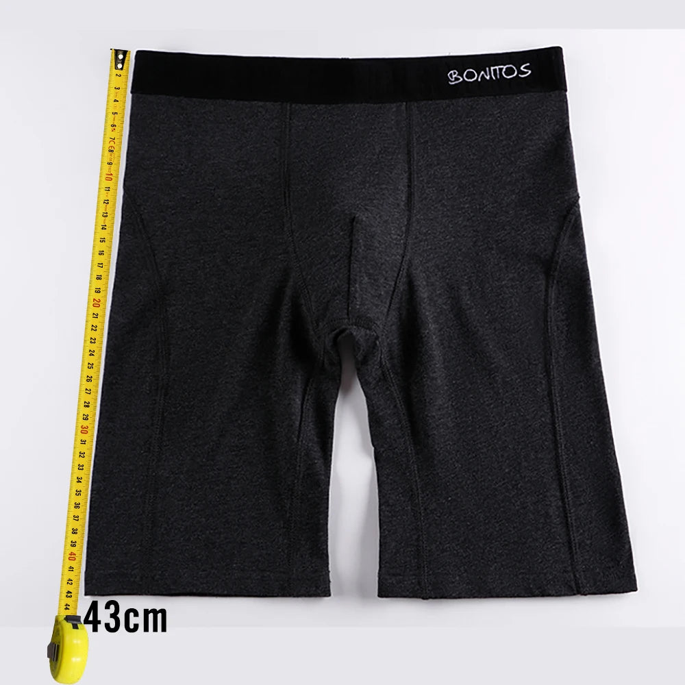 4pcs Long Boxers Men's Underpants Cotton Men Panties Underwear Man Boxershorts Sport Mens Boxer Shorts Sexy Male Trunks Calecon