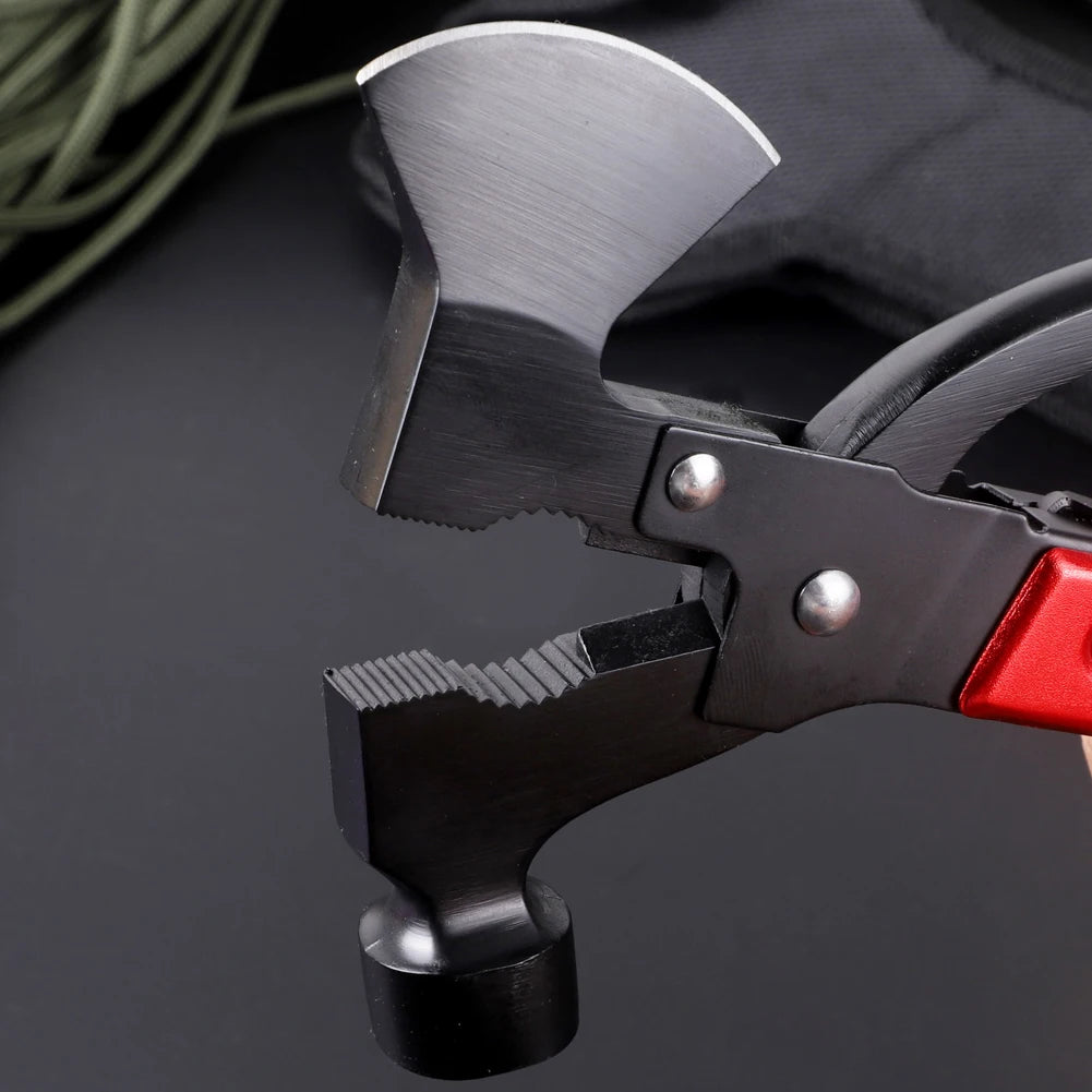 USA Stock Wholesale Portable All in One Tools Hatchet Axe Mini Safety Hammer Multitool Survival Hammer for Camping