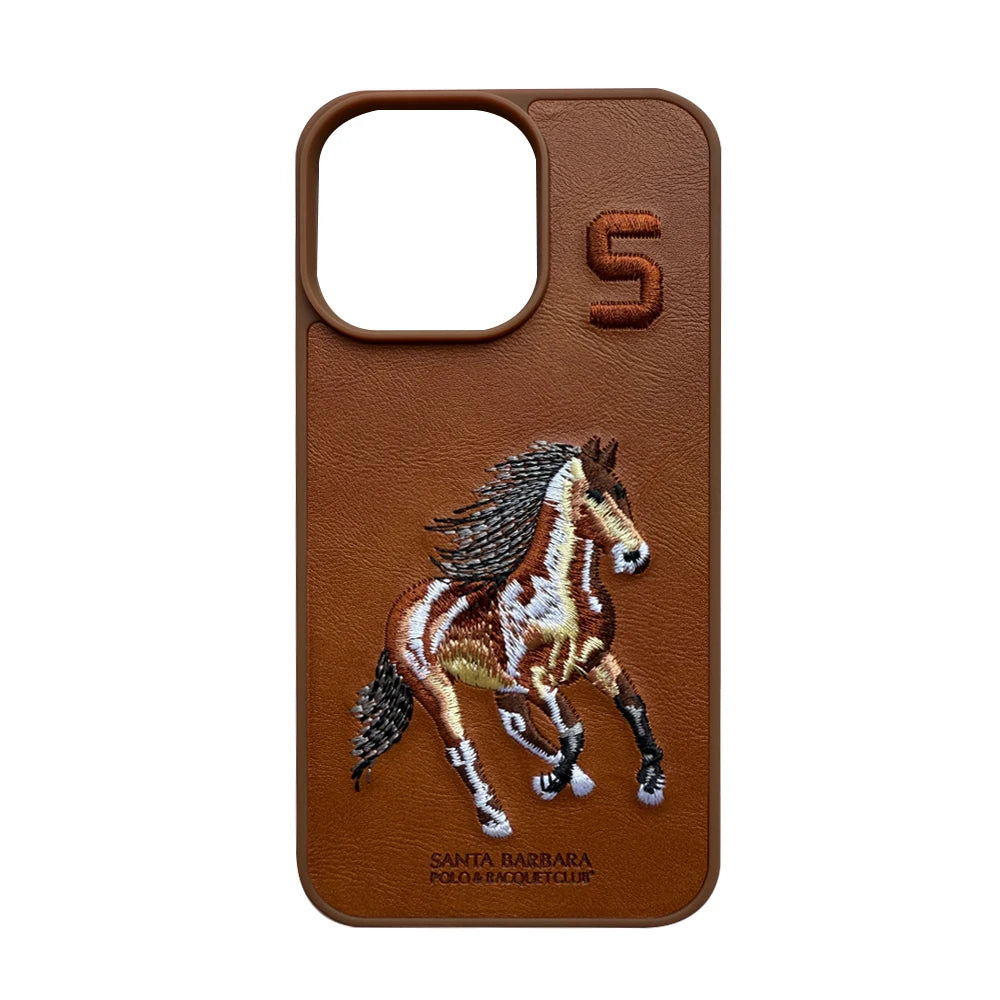 Embroidered Mobile Phone case  for iPhone 16 Pro Max Custom Pattern TPU Leather case  for iPhone 15 Plus 14 13 12 11 Pro Max