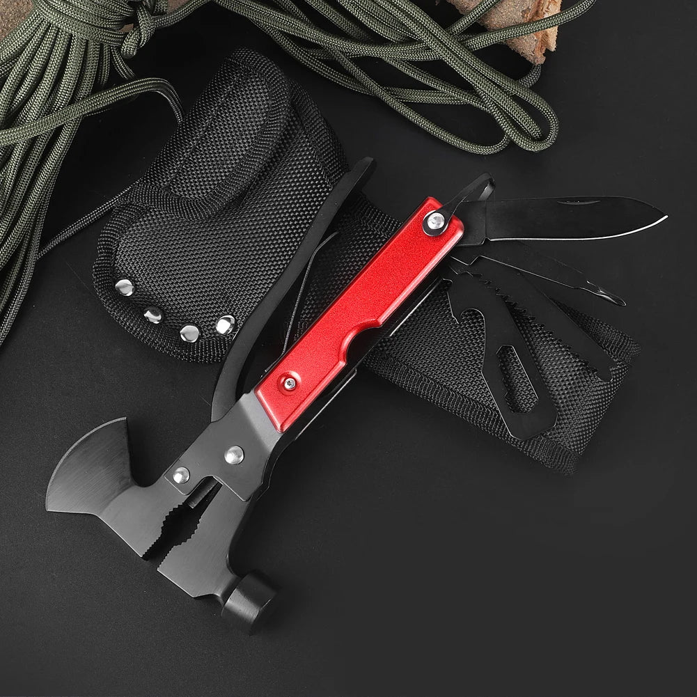 USA Stock Wholesale Portable All in One Tools Hatchet Axe Mini Safety Hammer Multitool Survival Hammer for Camping