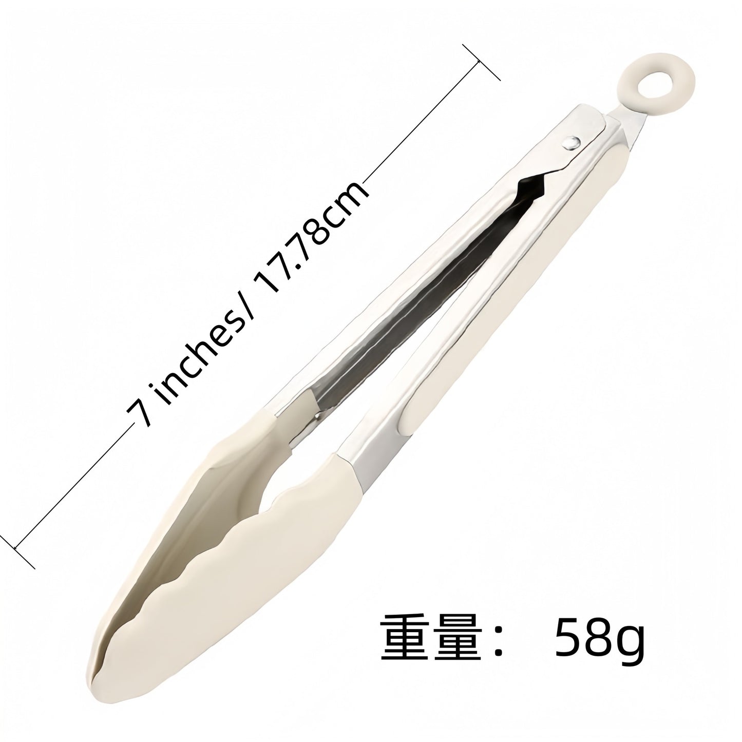Cross Border Black Silicone Clip Food Clip Commercial High Temperature Resistant Food Grade Kitchen Steak Barbecue Grill Tool