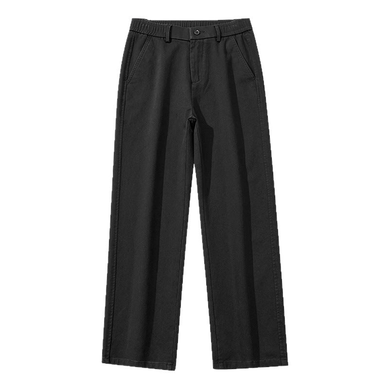 Lyocell Tencel Casual Pants Summer Thin Ice Silk Drape Loose Straight Pants Men's Trousers Men's Long Pants