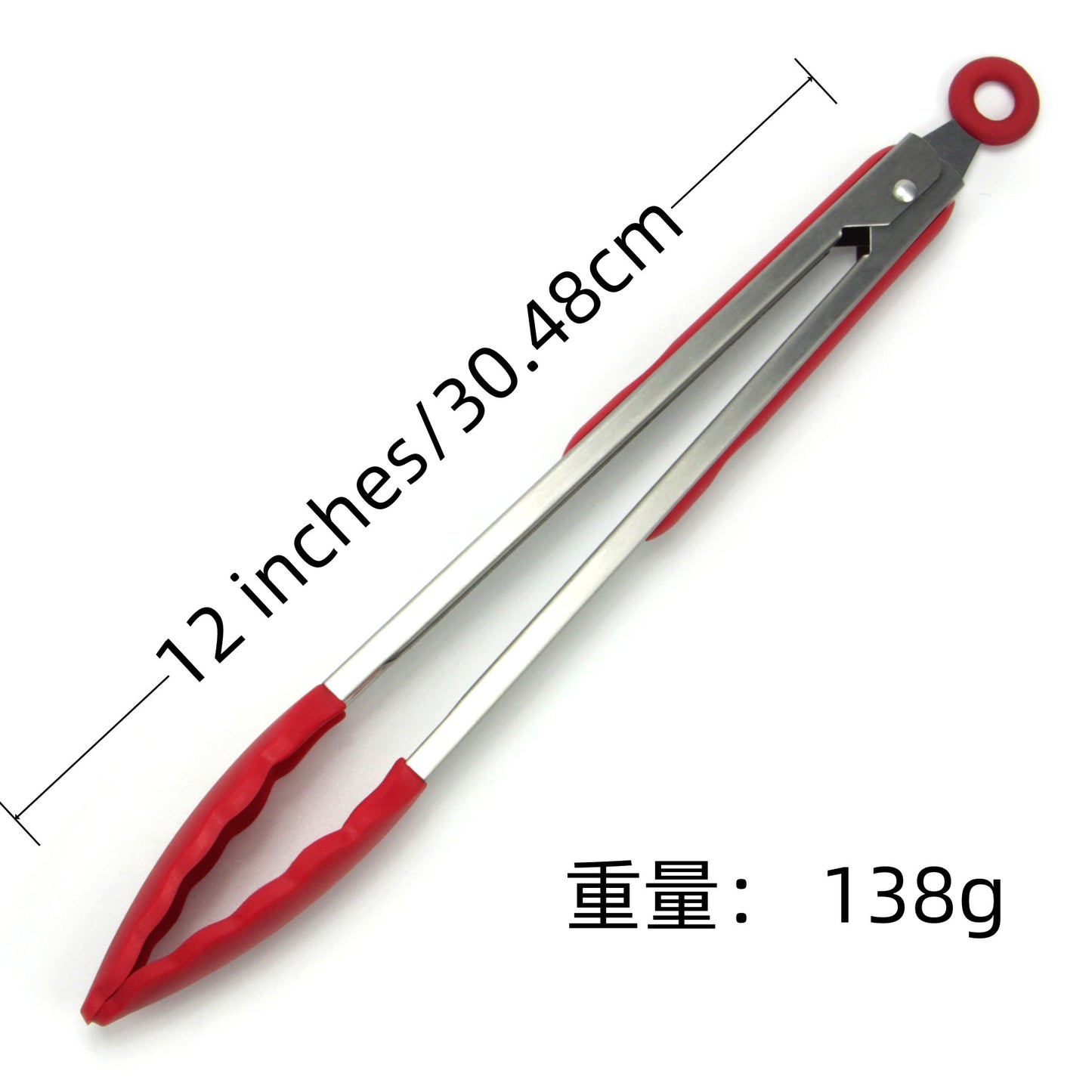 Cross Border Black Silicone Clip Food Clip Commercial High Temperature Resistant Food Grade Kitchen Steak Barbecue Grill Tool