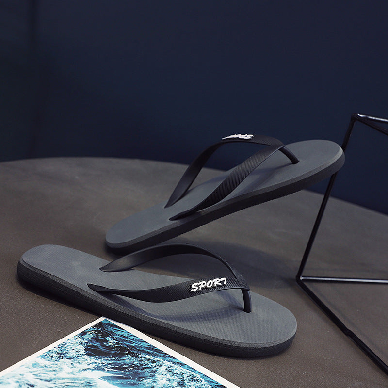 Women's Flip Flops Summer New Men's Beach Sandals Handmade Lovers Shoes Simple Solid Color Sandals