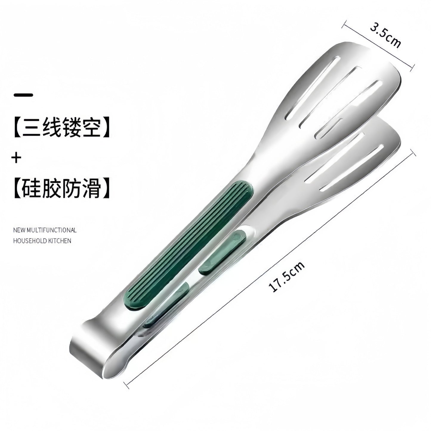 Cross Border Black Silicone Clip Food Clip Commercial High Temperature Resistant Food Grade Kitchen Steak Barbecue Grill Tool