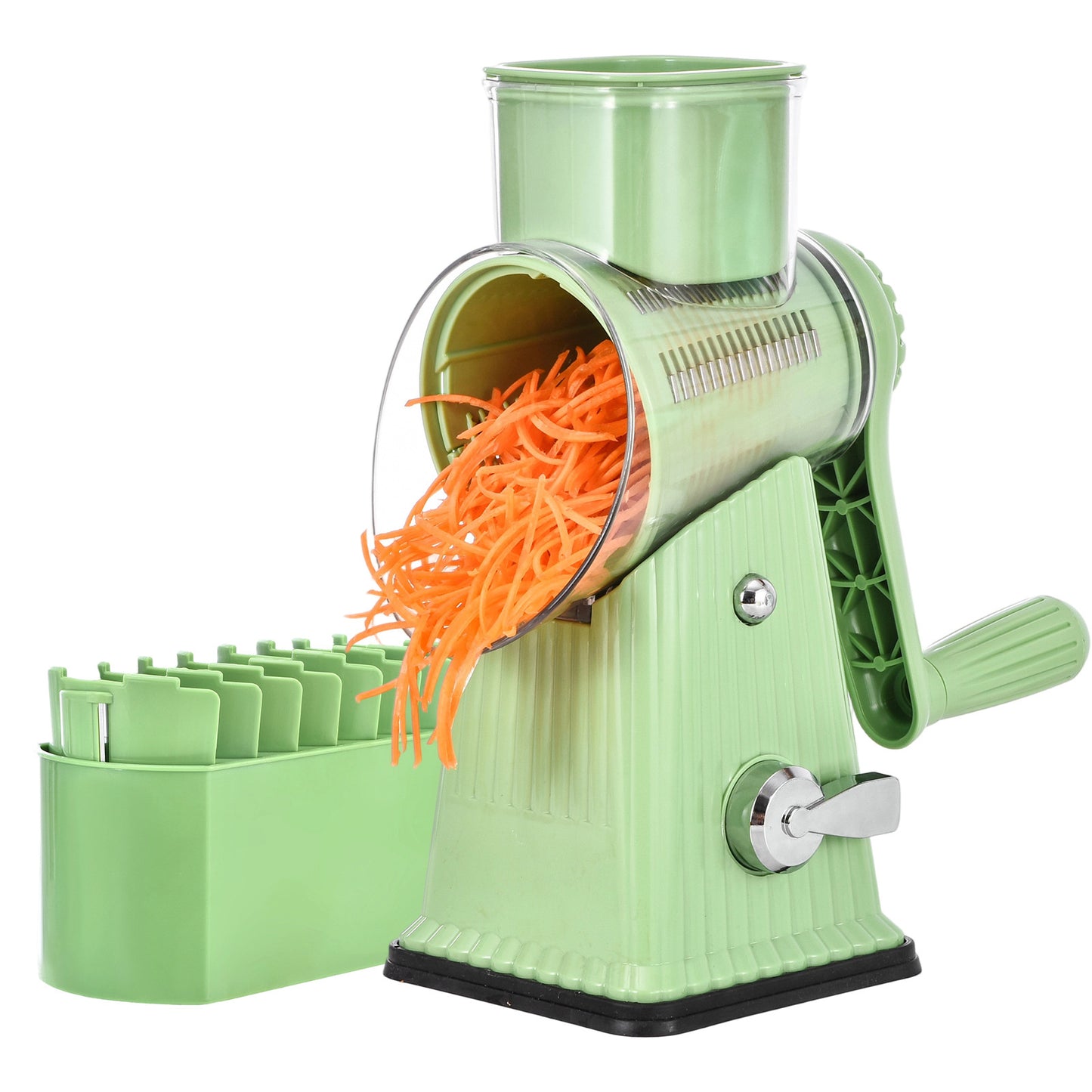 Multifunctional Vegetable Cutting Artifact Home Kitchen Hand-Cranked Drum Potato Grating Machine Convenient Slicing and Grating Meat Cutter