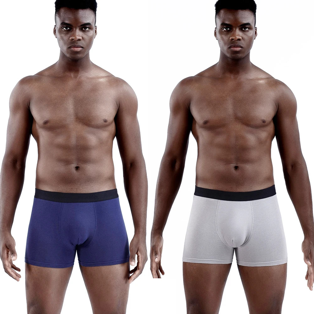 8pcs Men's Panties Sexy Homme Underpants Solid Underwear for Man Cotton Mens Boxer Shorts Male Trunks Boxershorts Set Calecon