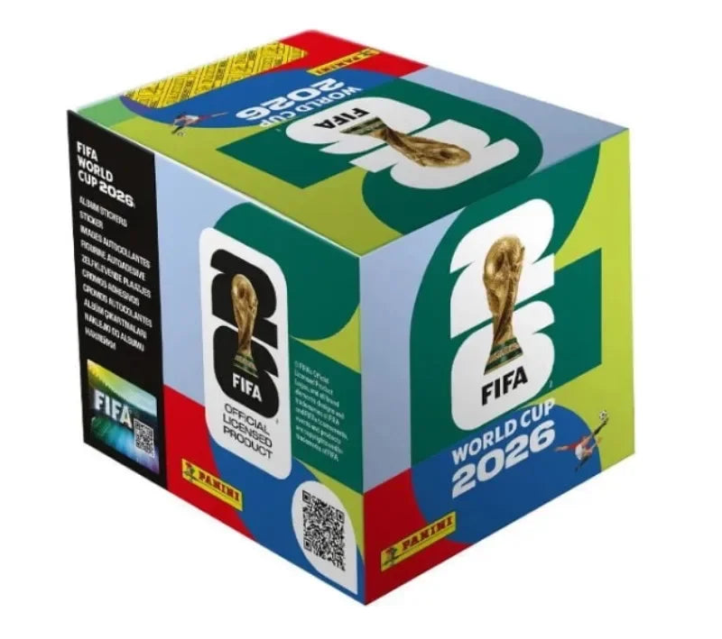 2026 Panini Official FIFA World Cup Sticker Box Messi Mbappé Haaland Yamal Star Collectible Stickers for World Cup Fans Gift