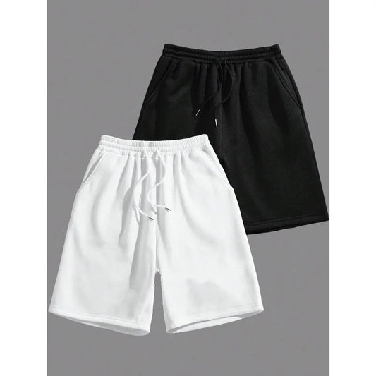 Men's Casual Shorts 2026, Black and White, Fashionable and Versatile, Sporty Style. Summer New Shorts Suitable for Both Men and Women