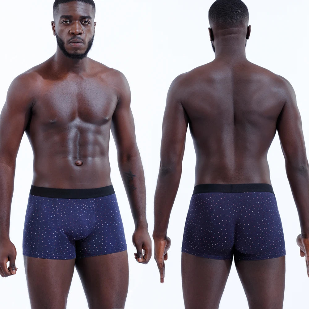 8pcs Men's Panties Sexy Homme Underpants Solid Underwear for Man Cotton Mens Boxer Shorts Male Trunks Boxershorts Set Calecon