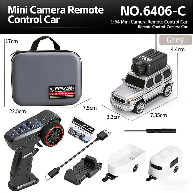 WLtoys 1/64 6401/6405/6406 Mini RC Car With 720P FPV Camera Wifi APP Control 2.4G Reomte Contorl Racing Vehicle Toy for Kids