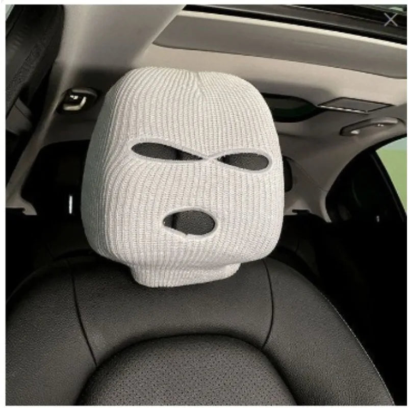 1/2pcs General Motors Headrest Seat Cover Is A Unique, Funny and Fun Car Headrest with Black and White Car Decoration