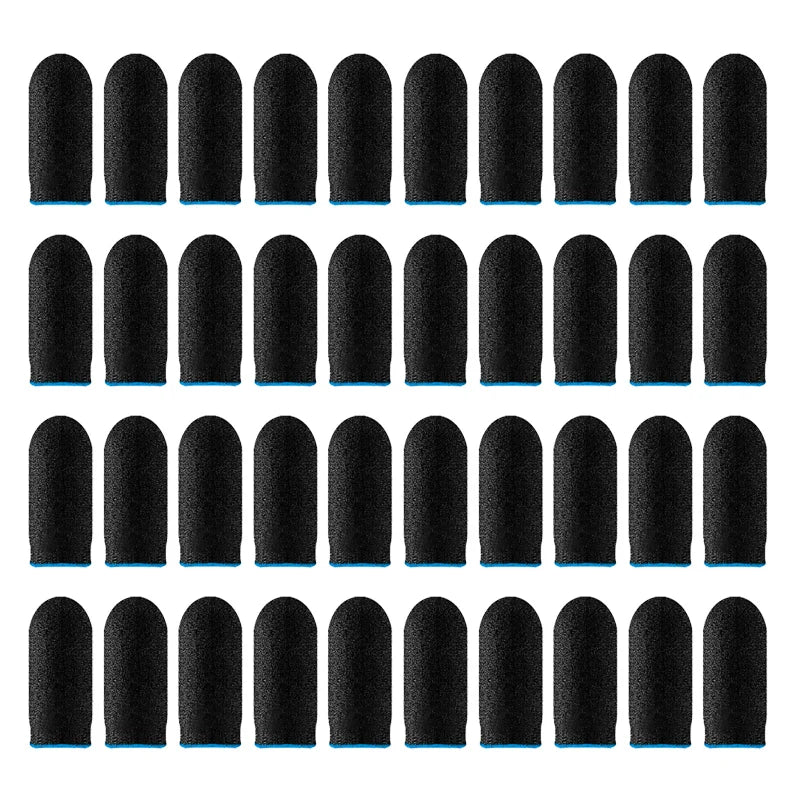 20/40pcs Gaming Finger Cover Game Controller Suitable For PUBG LOL Anti Sweat Scratch Touch Screen Game Finger Thumb Cover Glove