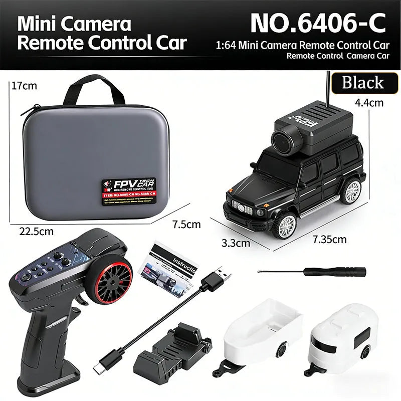 WLtoys 1/64 6401/6405/6406 Mini RC Car With 720P FPV Camera Wifi APP Control 2.4G Reomte Contorl Racing Vehicle Toy for Kids
