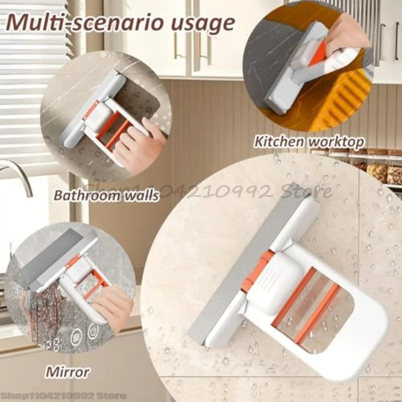 Strong Absorbent Mini Mop Dust Removal Portable Cleaning Mop with Sponge Mini Sponge Mop Wet and Dry Bathroom Desktop Glass