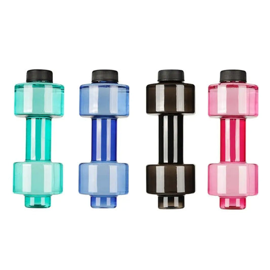Leakproof Dumbbell Water Cup Dual Purpose Large Capacity Sports Water Cup Portable Unisex Dumbbell Water Bottle Fitness