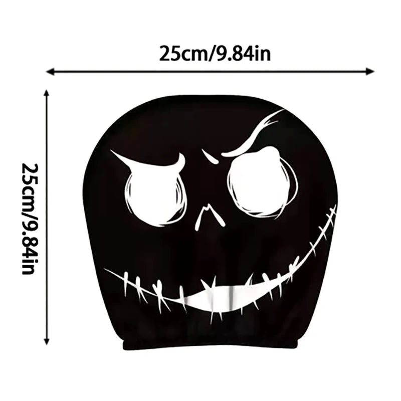 1PCS Car Headrest Covers Funny Cartoon Headrest Cover Car Seat Head Rest Protector Auto Front Seat Rest Halloween Decoration