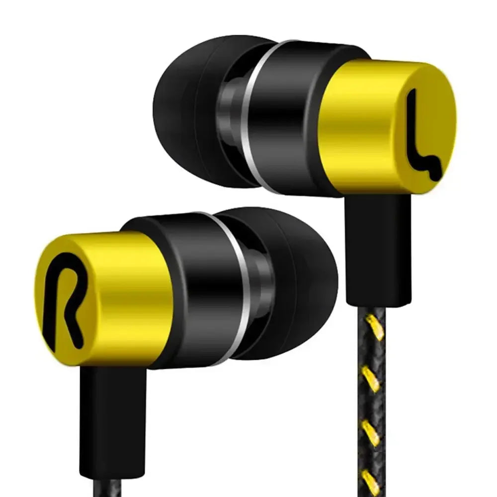 Universal Wired Earphone Noise Reduction In-Ear Stereo Earphones Noodles Style Sport Headset For Samsung Huawei Headphones