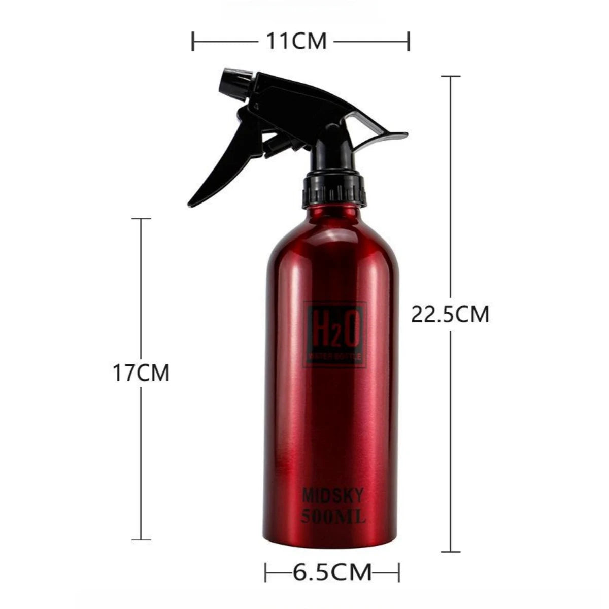 500ml Spray Bottle Refillable Mist Bottle Dispenser Hairdressing Empty Bottle Salon Aluminum Water Can Barber Tools Wholesale