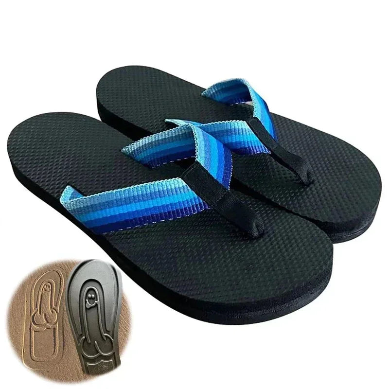 2025 Hidden Penis Flops Parody Creative Penis Slippers Summer Beach Comfort Non Slip Men's Sandal Beach Flip Flops Dick Slippers