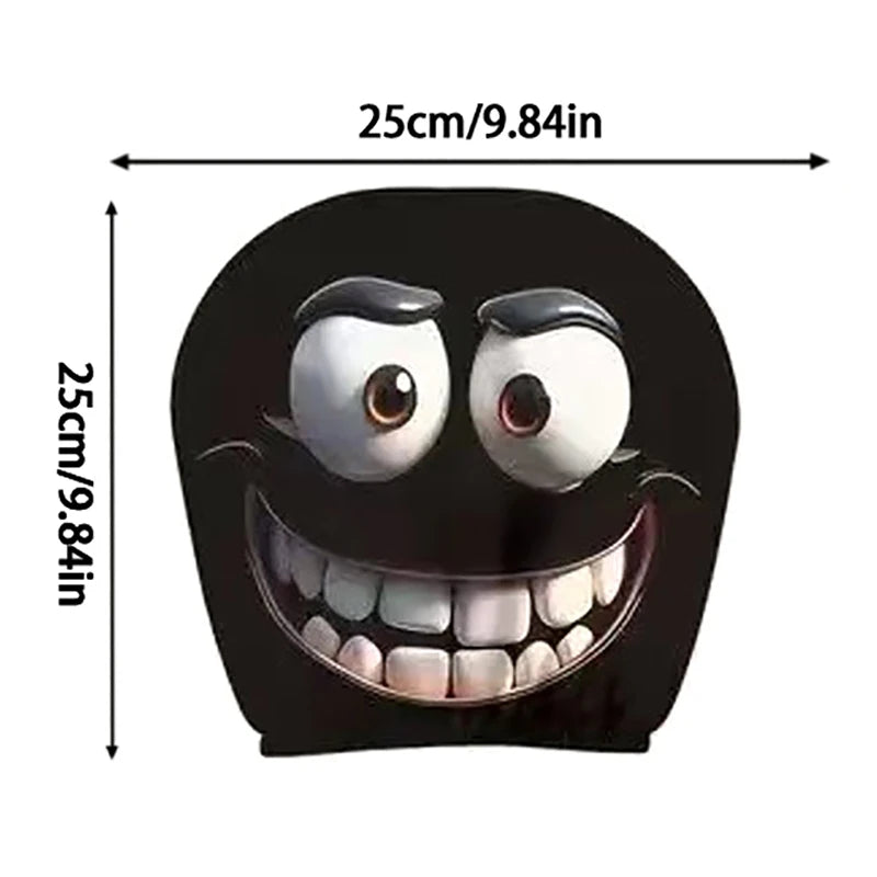 1PCS Car Headrest Covers Funny Cartoon Headrest Cover Car Seat Head Rest Protector Auto Front Seat Rest Halloween Decoration