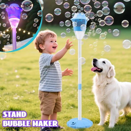 Stand Bubble Machine with Lights&music for Outdoor Soap Bubble Blower Suitable for Water Sport Wedding Party Decor Bubble