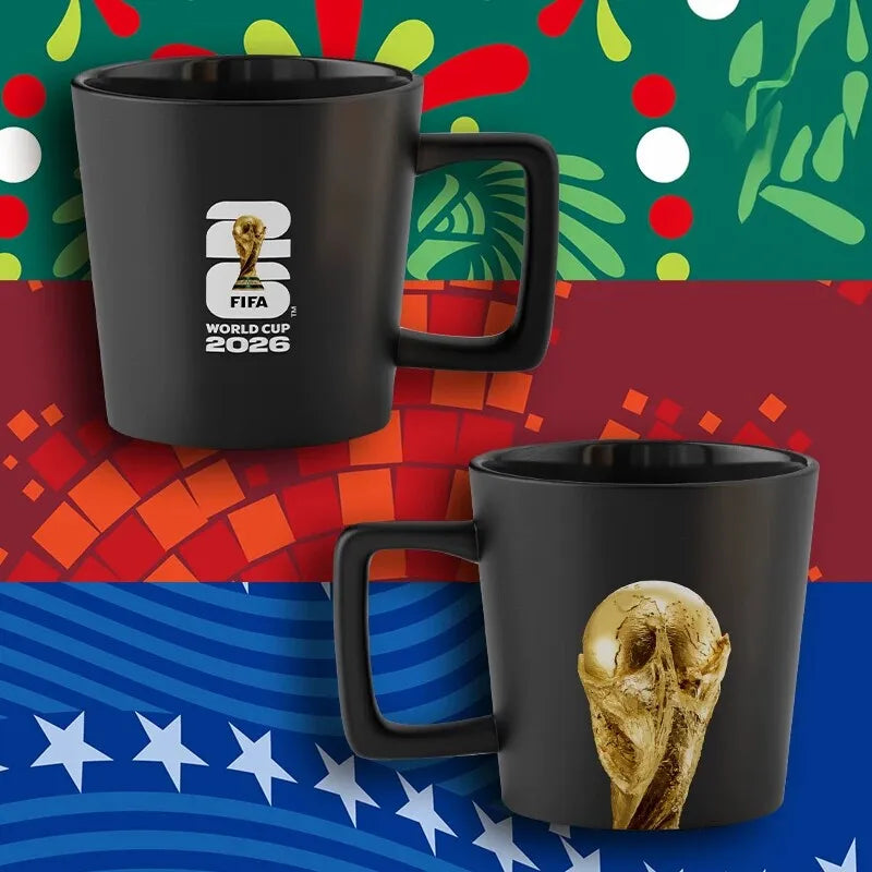 FIFA 2026 USA Canada Mexico World Cup Official Licensed Trophy Mug 390ml Ceramic Coffee Cup Home Drinkware