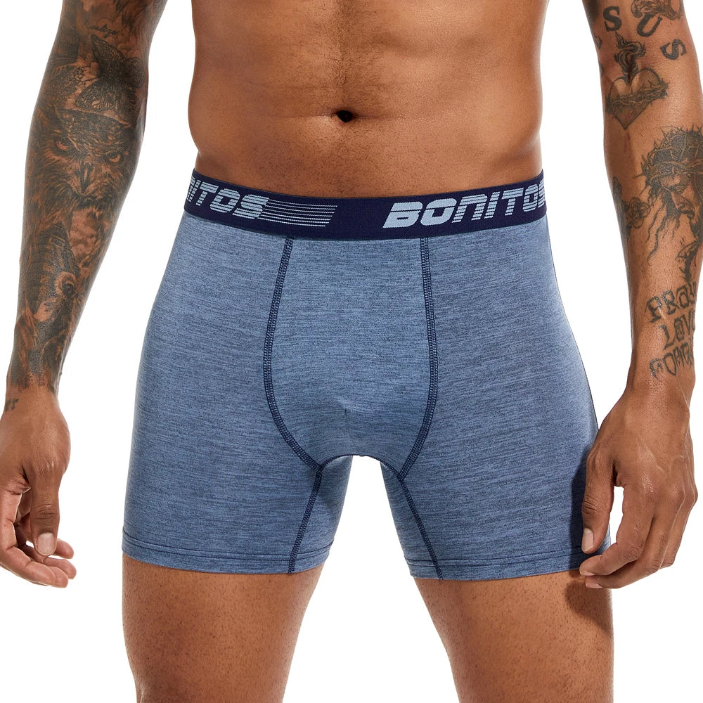Premium Underwear For Men Boxer Shorts Plus Size Boxers Mens Polyester Men's Panties Sexy Underpants Man Calecon Homme Trunks