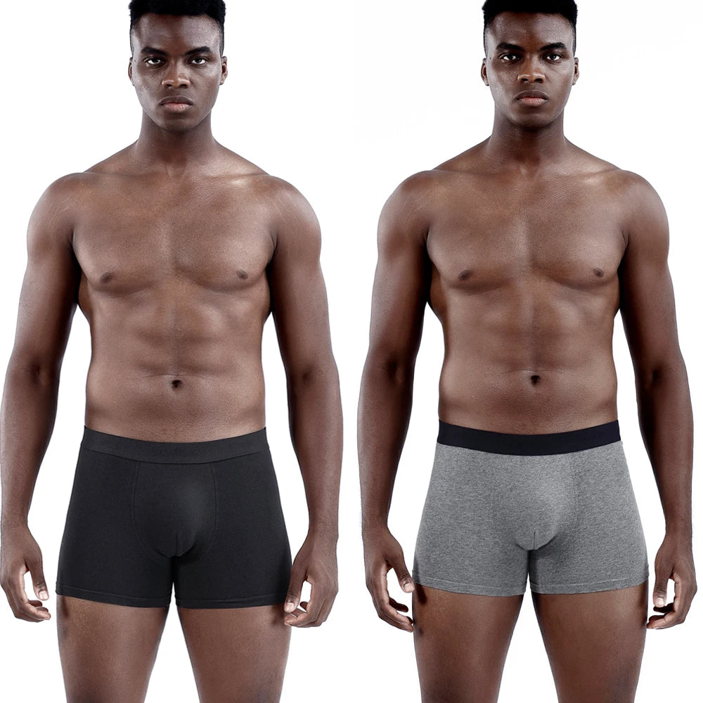 8pcs Men's Panties Sexy Homme Underpants Solid Underwear for Man Cotton Mens Boxer Shorts Male Trunks Boxershorts Set Calecon