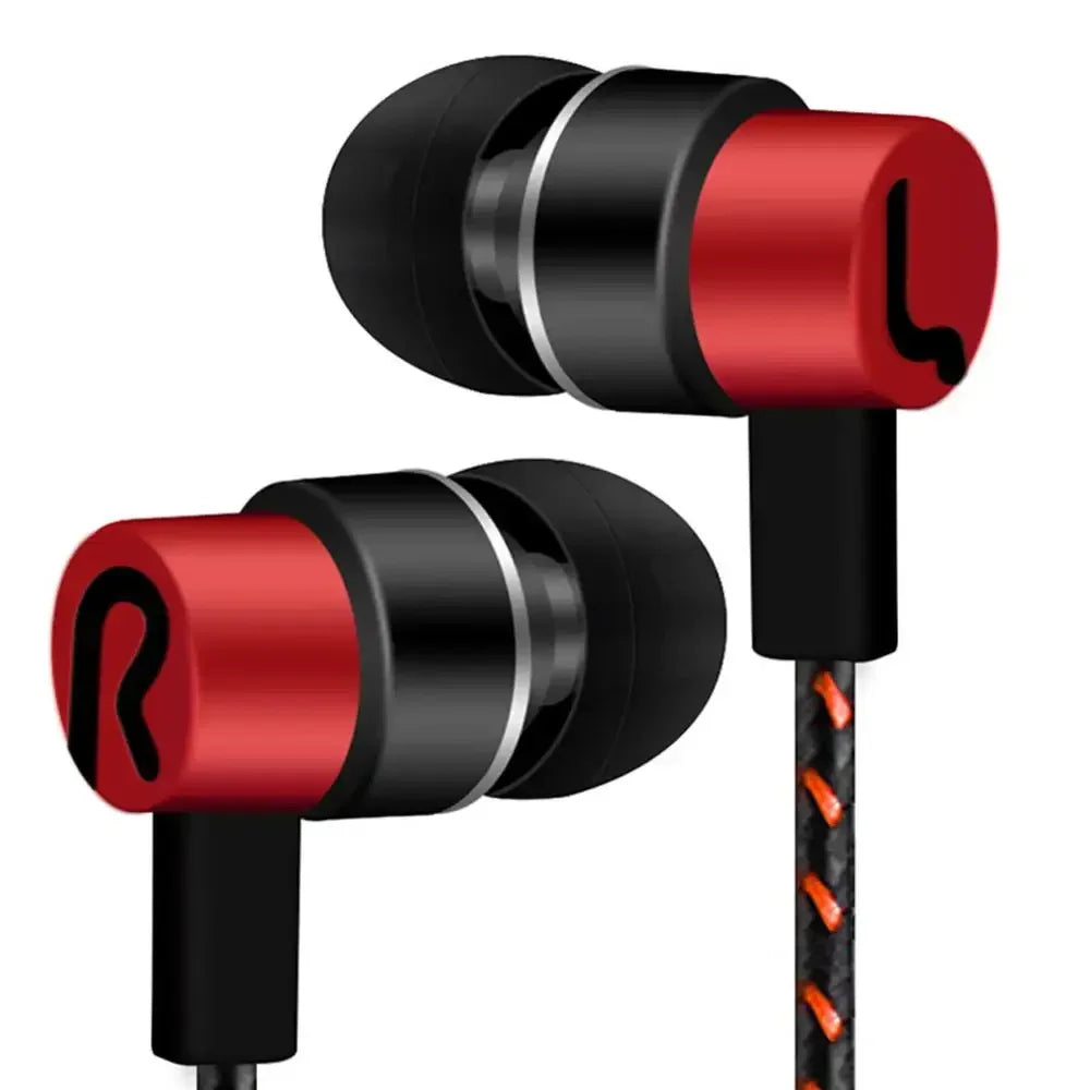 Universal Wired Earphone Noise Reduction In-Ear Stereo Earphones Noodles Style Sport Headset For Samsung Huawei Headphones
