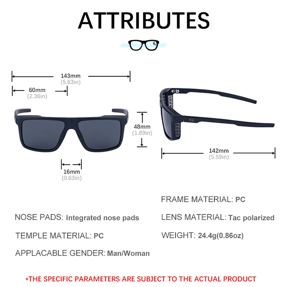 Vintage Polarized Sunglasses Men 2026 Fashion Square Eyewear Male Sun Glasses Vintage Driving Eyeglasses Sport Shades UV400