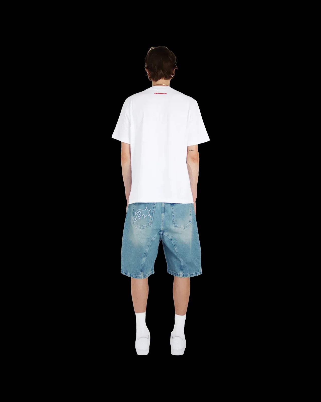 Premium Vintage Y2k Men Women Harajuku Short Jeans Washed Embroidery American Retro Man Denim shorts Summer Loose Hip Hop Streetwear limited