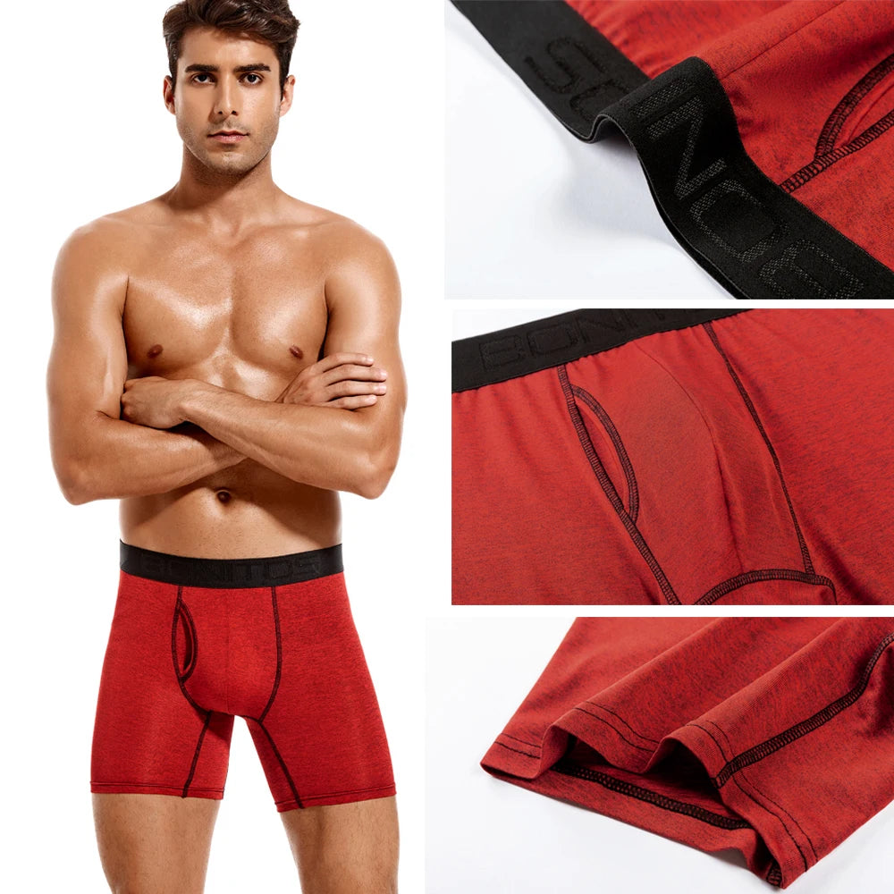 4pcs Front opening underpants men brand Boxers man sexy boxer shorts Men's panties gift underwear for mens calecon