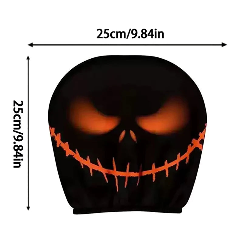 1PCS Car Headrest Covers Funny Cartoon Headrest Cover Car Seat Head Rest Protector Auto Front Seat Rest Halloween Decoration